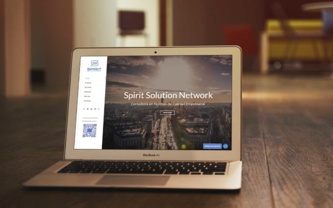 Mockup web Spirit Solutions SA