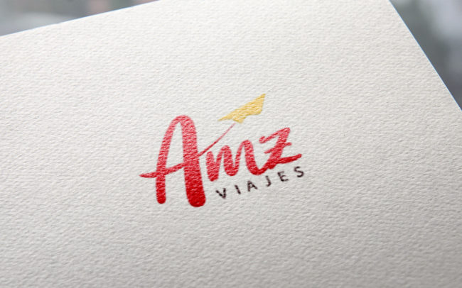 Mockup branding / logo AMZ Viajes