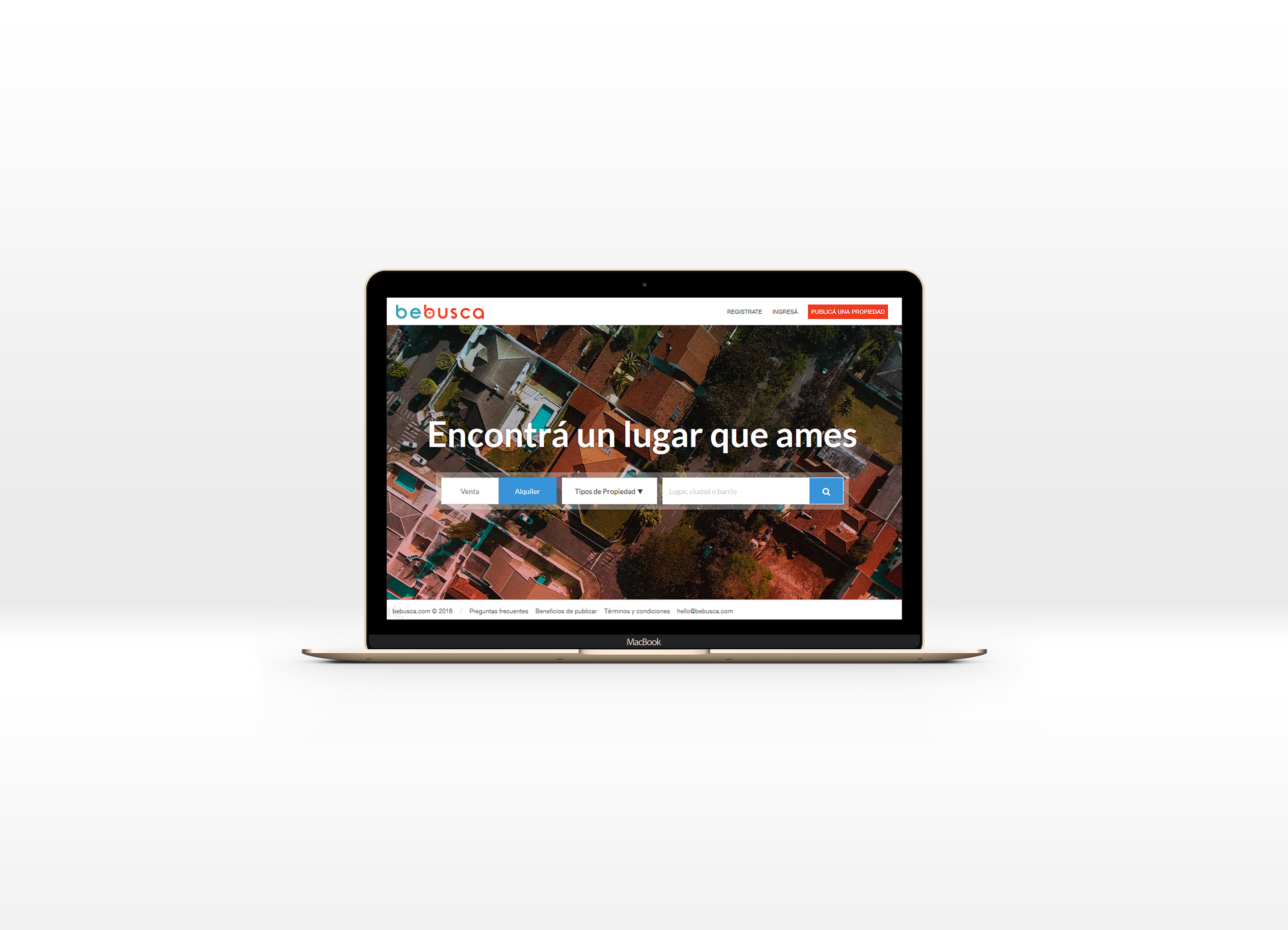 Mockup web BeBusca