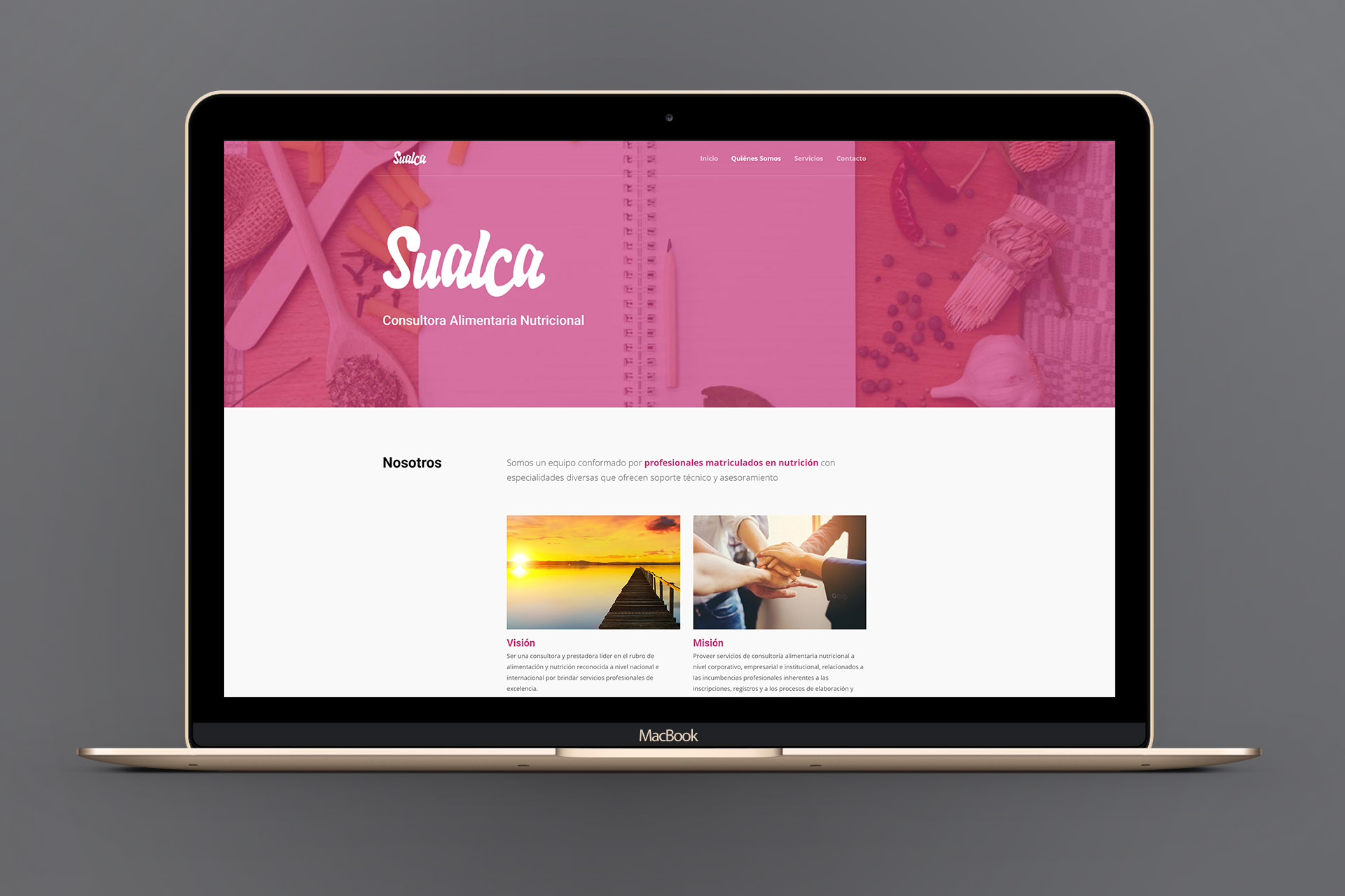 Mockup web Sualca